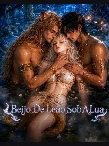 Capa de Beijo de Leão Sob a Lua