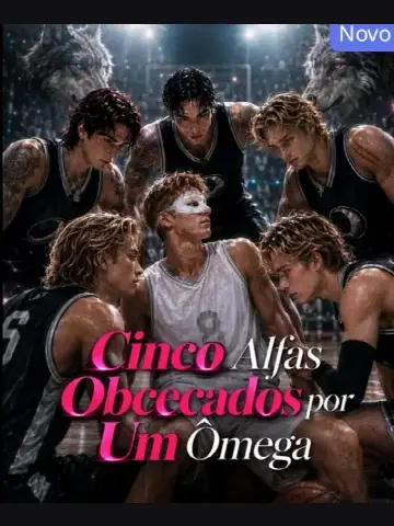 Capa de Cinco Alfas Obcecados por um Ômega