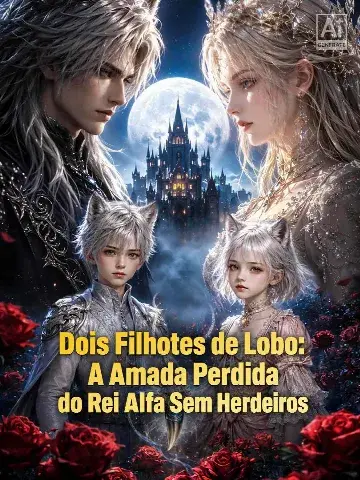 Capa de Dois Filhotes de Lobo: a Amada Perdida do Rei Alfa sem Herdeiros