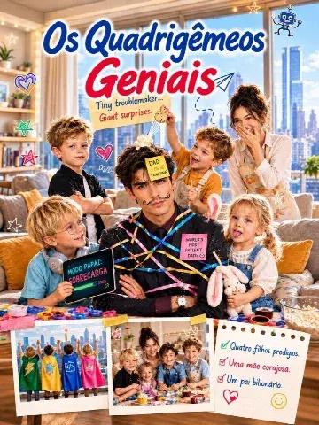 Capa de Os Quadrigêmeos Geniais