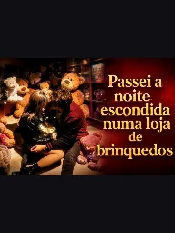 Capa de Passei a Noite Escondida Numa Loja de Brinquedos / I Spent the Night Hiding in a Toy Store / Curta-metragem / Legenda Exclusiva Dizis Premium